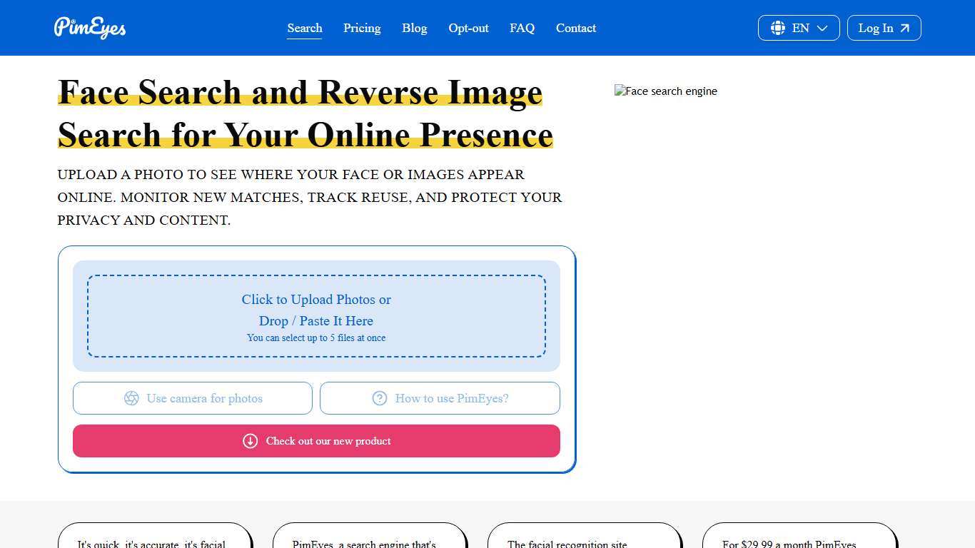 PimEyes: Face Recognition Search Engine and Reverse Image Search